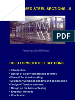 Cold Formed Steel Sections - Ii
