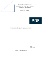 La Administración y El Proceso Administrativo