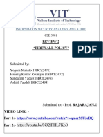 Review-2 "Firewall Policy": Information Security Analysis and Audit