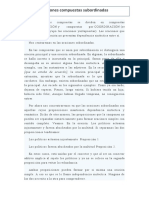 Oraciones Subordinadas Último Trabajo e Examen Final