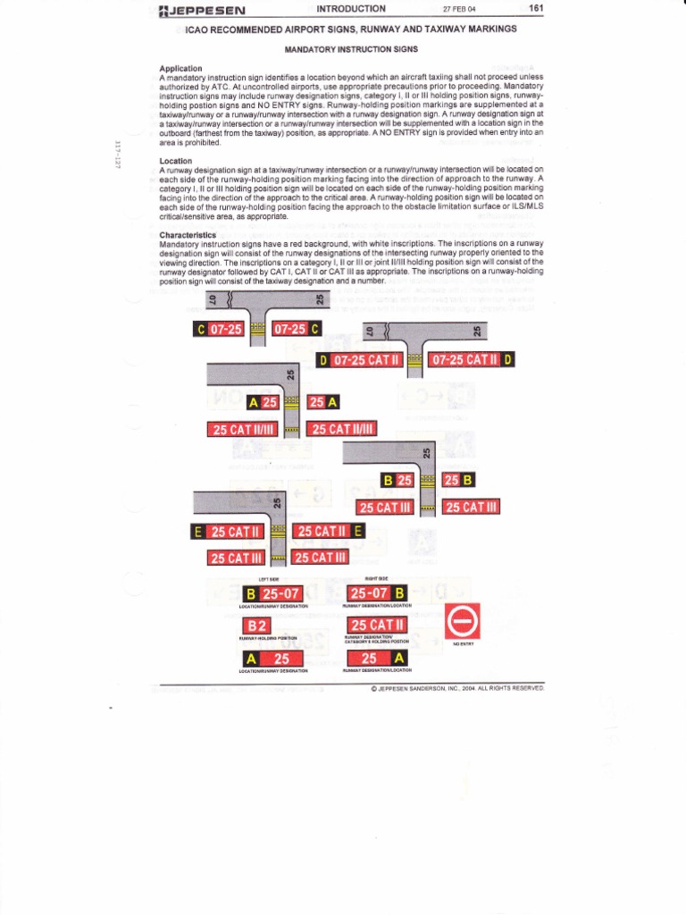 Jeppesen Airports Signs PDF | PDF | Runway | Airport