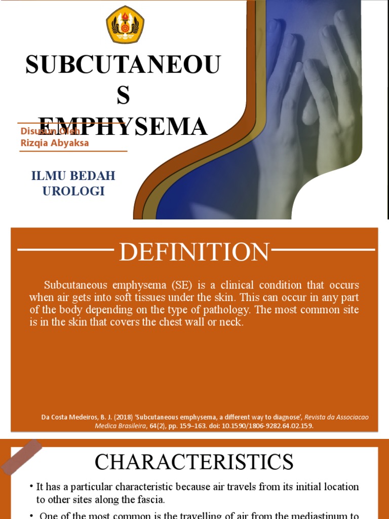 Subcutaneous Emphysema Overview | PDF | Human Diseases And Disorders ...