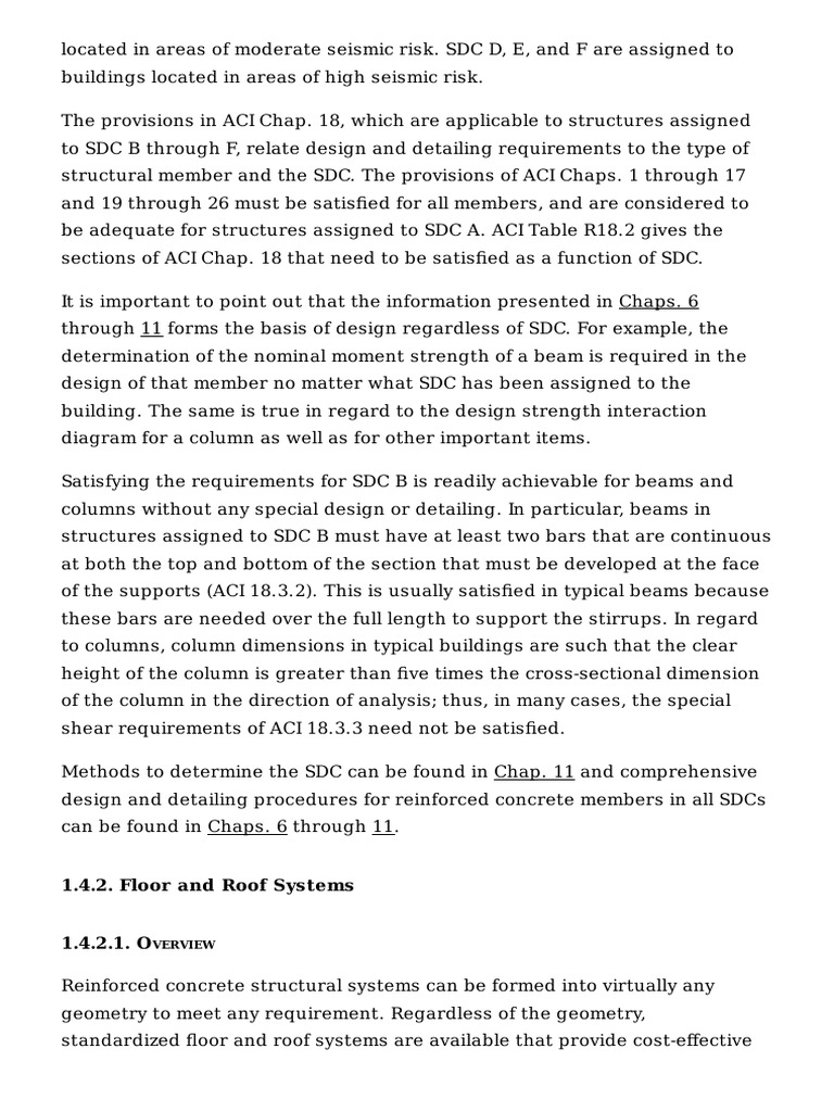 Seismic Design Criteria for Concrete Structures | PDF