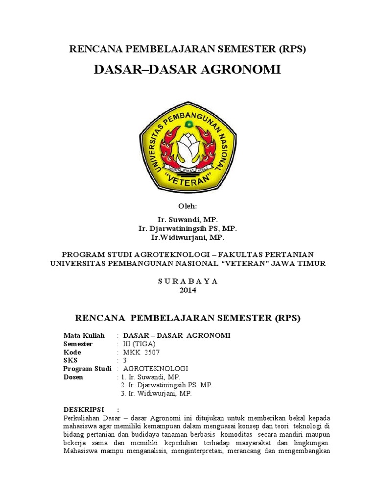 Contoh Rps DDA | PDF | Sains & Matematika | Teknologi & Rekayasa