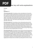 ILAC PET Test 3 Answer Key | PDF