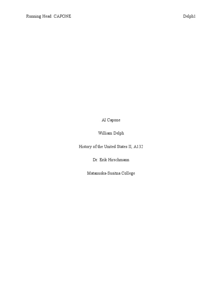 Al Capone A Brief Biography Of The Notorious Gangster Pdf Al