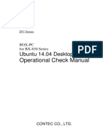 Operational Check Manual: Ubuntu 14.04 Desktop 64bit