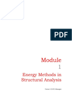 Energy Methods in Structural Analysis: Version 2 CE IIT, Kharagpur