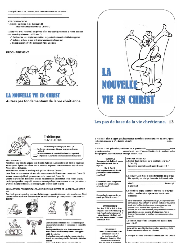Les Fondements de la Vie Chrétienne | PDF | Jésus | Dieu