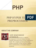 PHP Hyper Text Preprocessor
