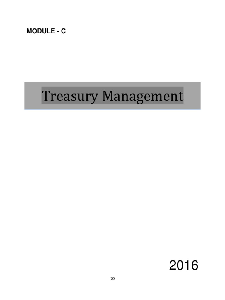 BFM Module C TREASURY MANAGEMENT | Download Free PDF | Option (Finance ...