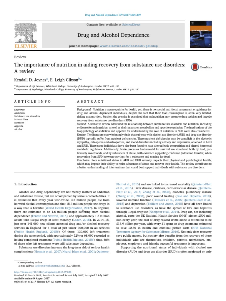 Drug and Alcohol Dependence: Review | PDF | Substance Use Disorder ...