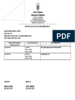 Individual Daily Log and Accomplishment Report