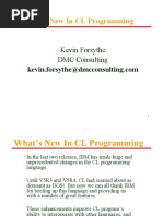 What's New in CL Programming: Kevin Forsythe DMC Consulting