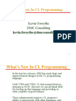 What's New in CL Programming: Kevin Forsythe DMC Consulting