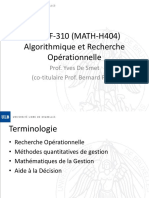 Algorithmique Et Recherche Opérationnelle PDF