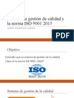 Sistema de Gestión de Calidad y La Norma ISO 9001 2015