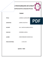 Aniones. Clasificación y Reacción