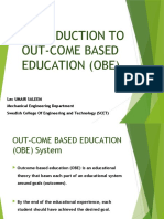 Introduction To Out-Come Based Education (Obe)
