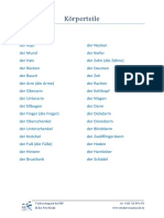Körperteile Der Die Das PDF