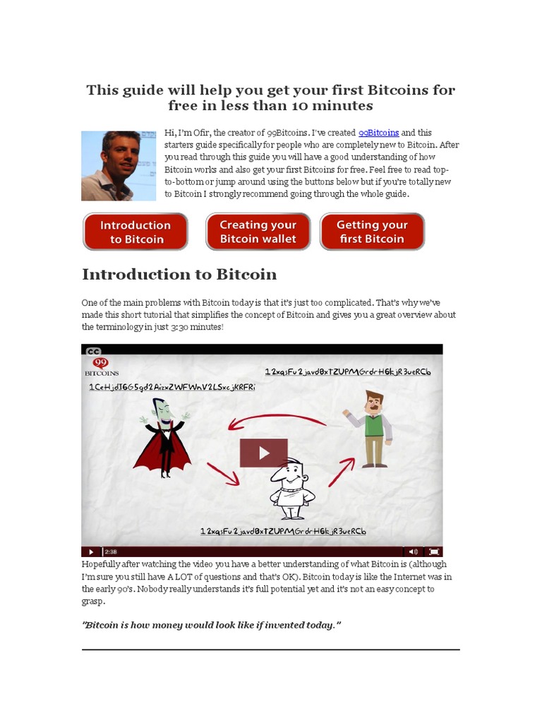 Get Free Bitcoins: A Beginner's Guide | PDF | Bitcoin | Credit Card