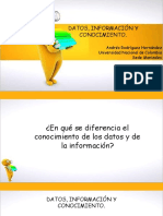 Datos, Información y Conocimiento