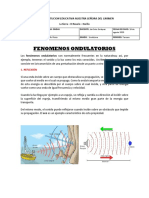 Ondas: Fenómenos Ondulatorios