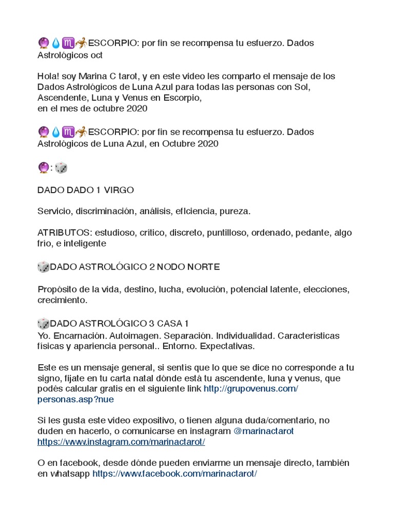 Resumen Escorpio