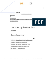 Lectures by Samael Aun Weor: Consciousness