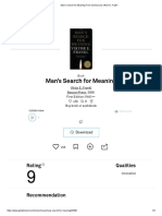Man's Search For Meaning Free Summary by Viktor E. Frankl