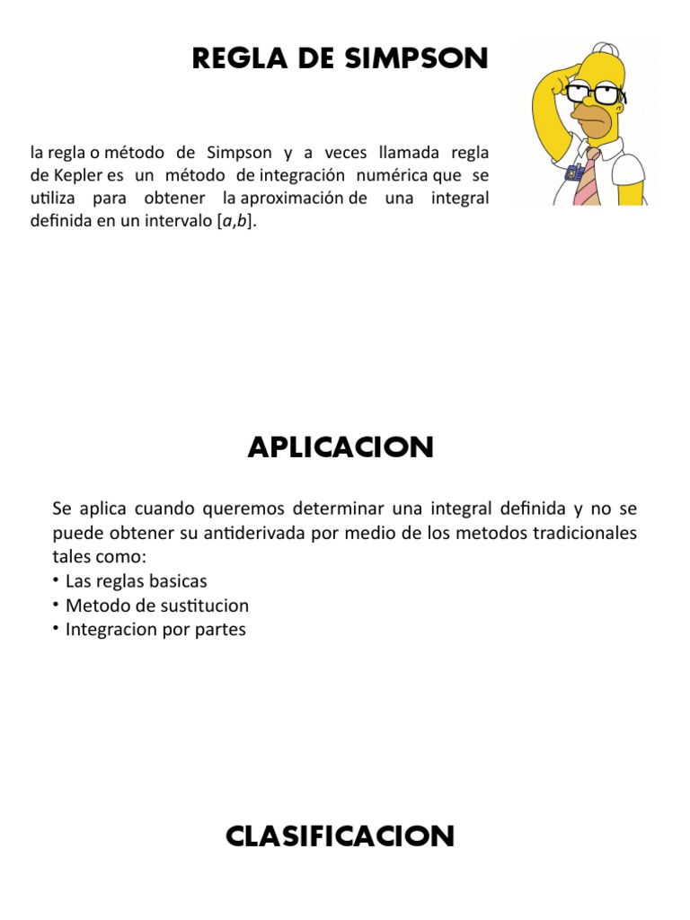 Diapositivas Calculo, Metodo de Simpson | PDF