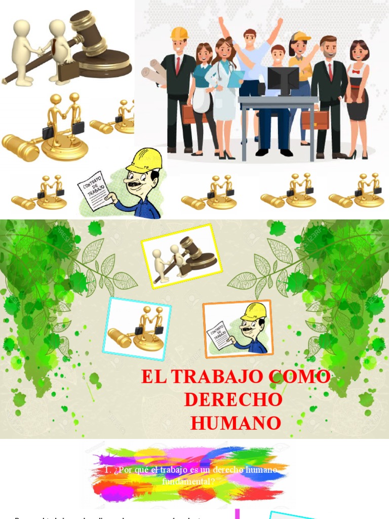 El Trabajo como Derecho Humano Fundamental | PDF | Organización ...