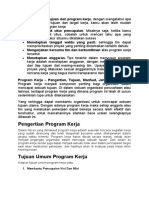 Menetapkan Tujuan Dari Program Kerja