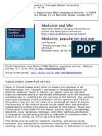 Medicine and War Volume 12 Issue 1 1996 (Doi 10.1080 - 13623699608409254) Parsons, Jack - Medicine, Population and War - PDF