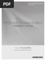 ERV (Energy Recovery Ventilator) : Installation Manual