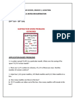 Maths Substraction Notes2 PDF