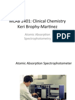 MLAB 2401: Clinical Chemistry Keri Brophy-Martinez: Atomic Absorption Spectrophotometry