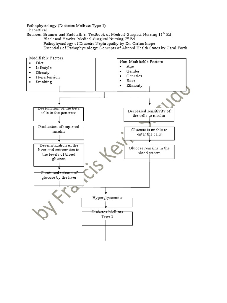 Pathophysiology Of Type 2 Diabetes Mellitus In Diagram Precisely What