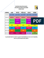 Horario Segundo Grado 2020-2021