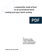 Comparative study of heat requirements for batch cooking processes