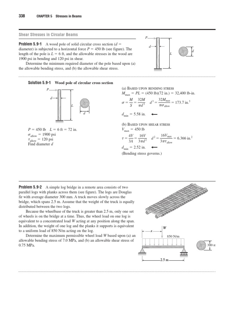 Shear and Bending Stress in Beams | PDF | Bending | Beam (Structure)
