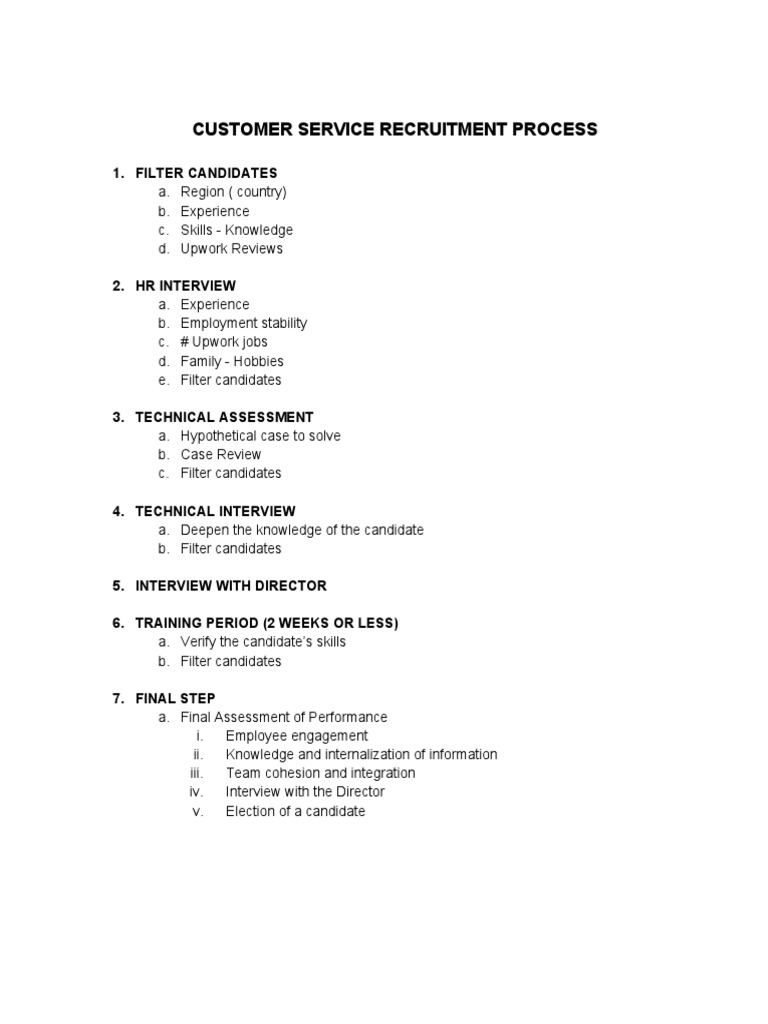 6.8 - CS Recruitment Process | PDF