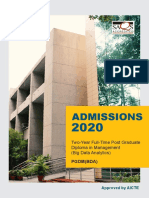 Admissions: Two-Year Full-Time Post Graduate Diploma in Management (Big Data Analytics)