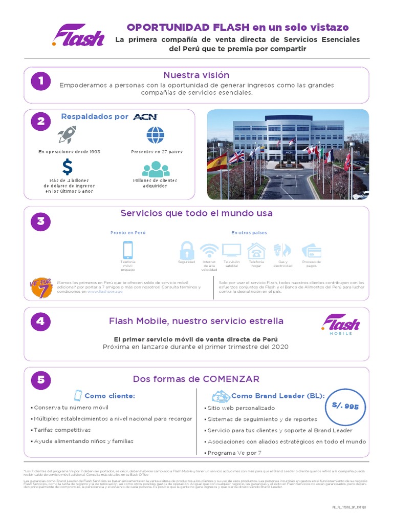 Flash Mobile: Oportunidad y Compensación | PDF | Perú | Economias
