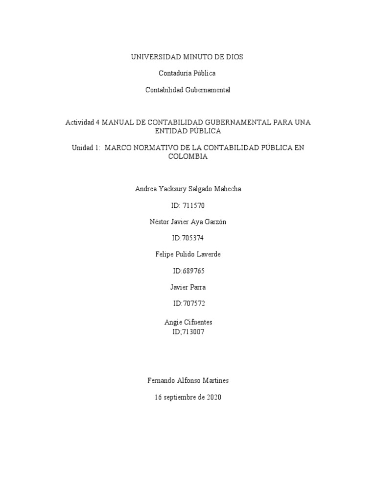 Actividad 4 . | PDF | Contabilidad | Estado financiero