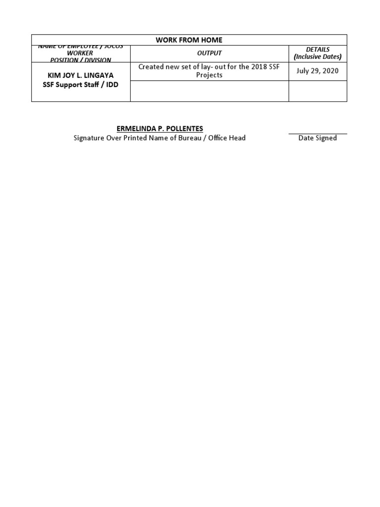 2018 SSF Projects Layout Creation | PDF