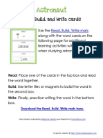 Astronaut RBW Cards PDF