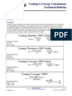 Coating Coverage Calculations Technical Bulletin