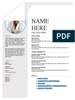 blue-grey resume template