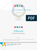 Formal and Informal Greetings - Basic Speaking